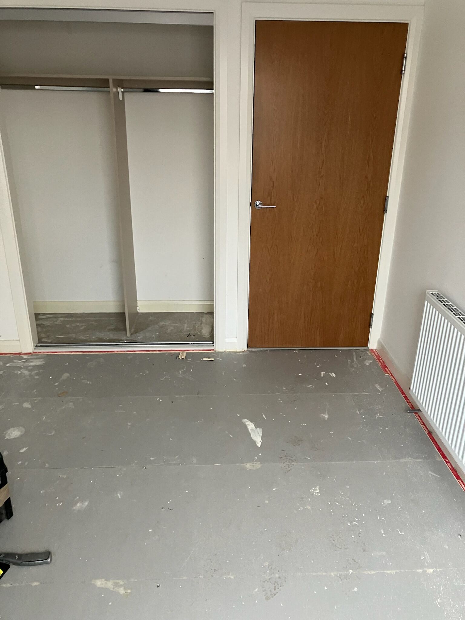 Herringbone LVT Bedroom Floor — gallery photo