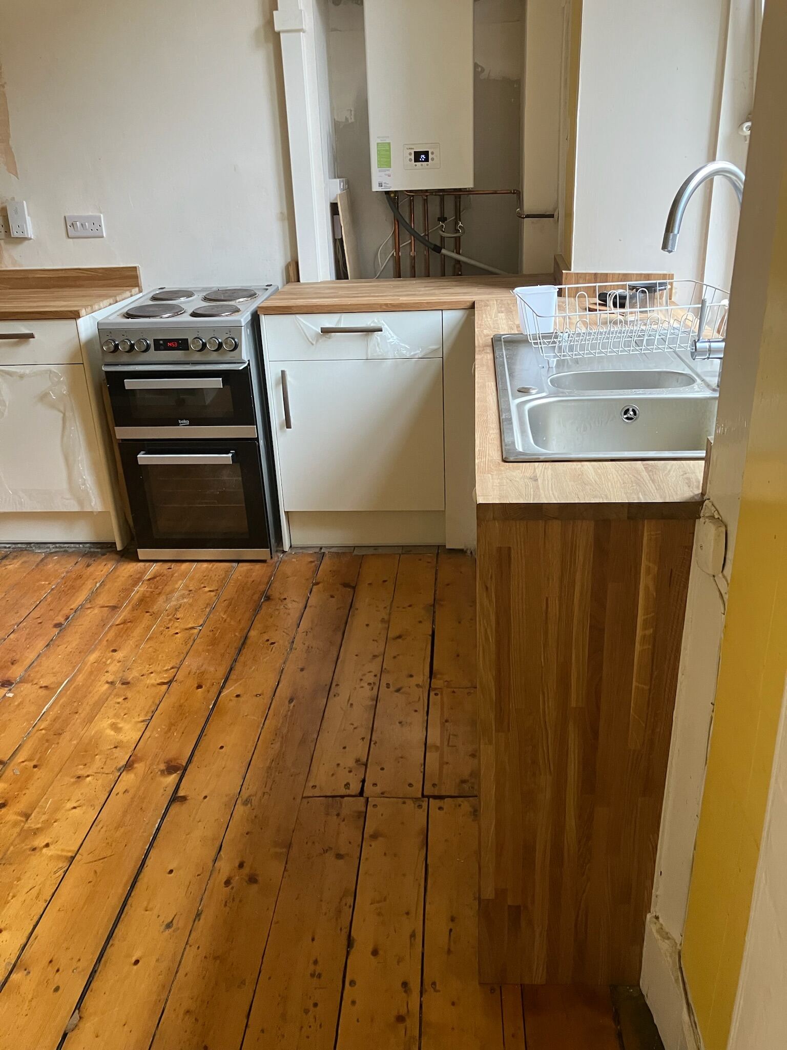 Kitchen Fitting with Oak Worktops — gallery photo
